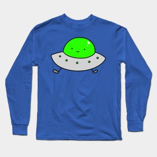 Cute Smiling UFO Long Sleeve T-Shirt